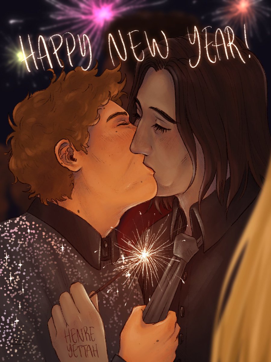 henreyettah's tweet photo. Happy new year everyone! 🎇🎇🎇#snowbaz #simonsnowseries #HAPPYNEWYEAR2022 https://t.co/ST6E9om1WO