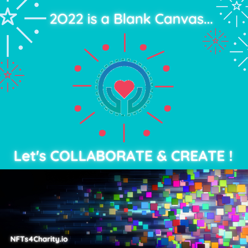 Let's work together and #create something special to #makeadifference in 2022! 

#collaborate #NFT #NFTs #NFTartists #socialgood