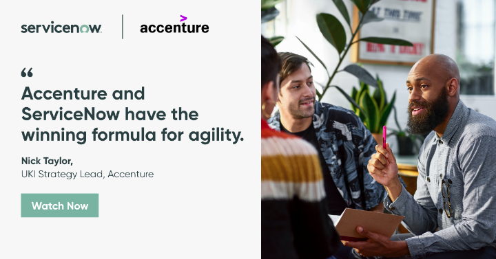 Keep pace with this rapidly changing world with Accenture expertise and ServiceNow technology—the winning formula for your cloud migration. Watch now: spr.ly/6017J4TfZ #accentureservicenow