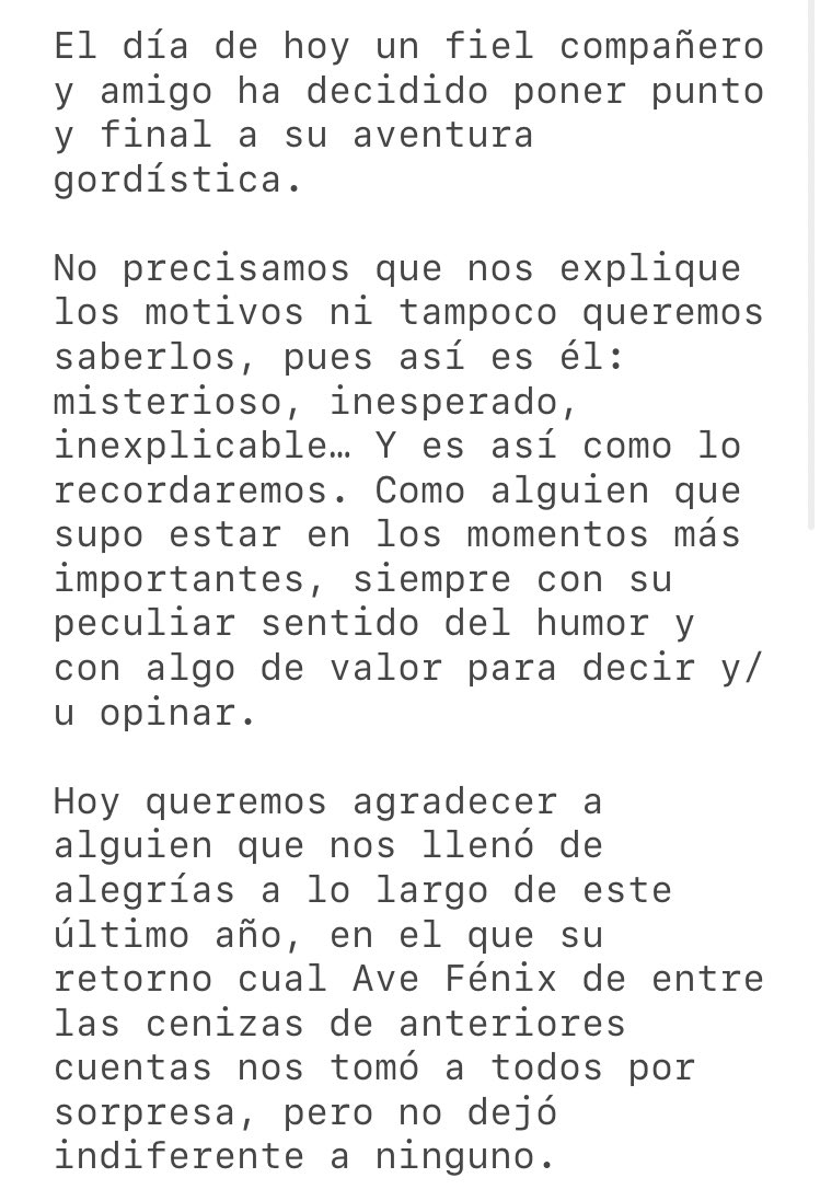 GordosOoc's tweet image. COMUNICADO OFICIAL (1/3)