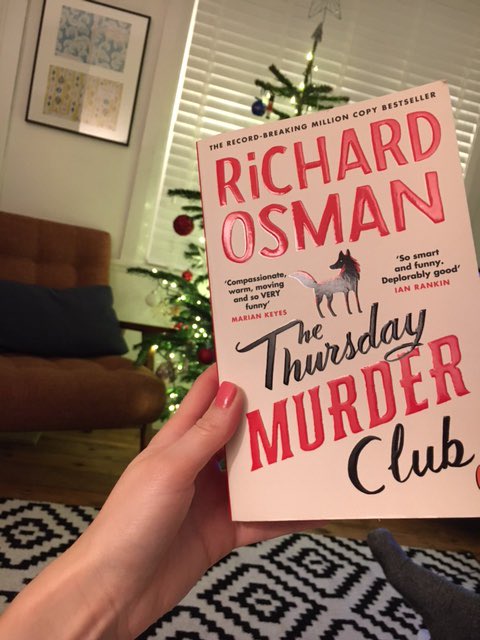 The final book of 2021 - almost nearly finished. Don’t tell me who done it. So witty and clever and full of brilliant characters. #thethursdaymurderclub #currentlyreading #crimefiction #goodreads