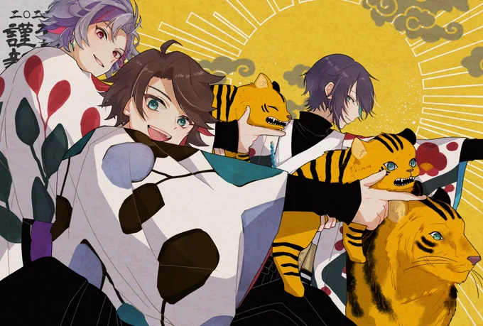 ㊗️🐯🎍
#絵スコート #さ絵ぐさ #灰画 