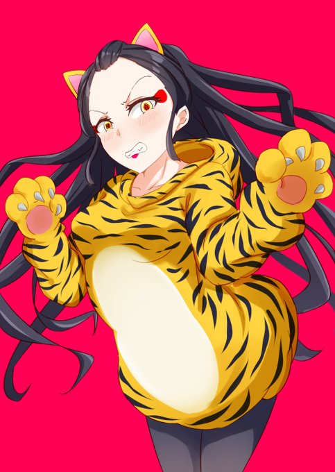 今年もよろしくお願いします!堕姫ちゃんにトラ服着せてみました#鬼滅の刃#鬼滅の刃遊郭編 #堕姫 