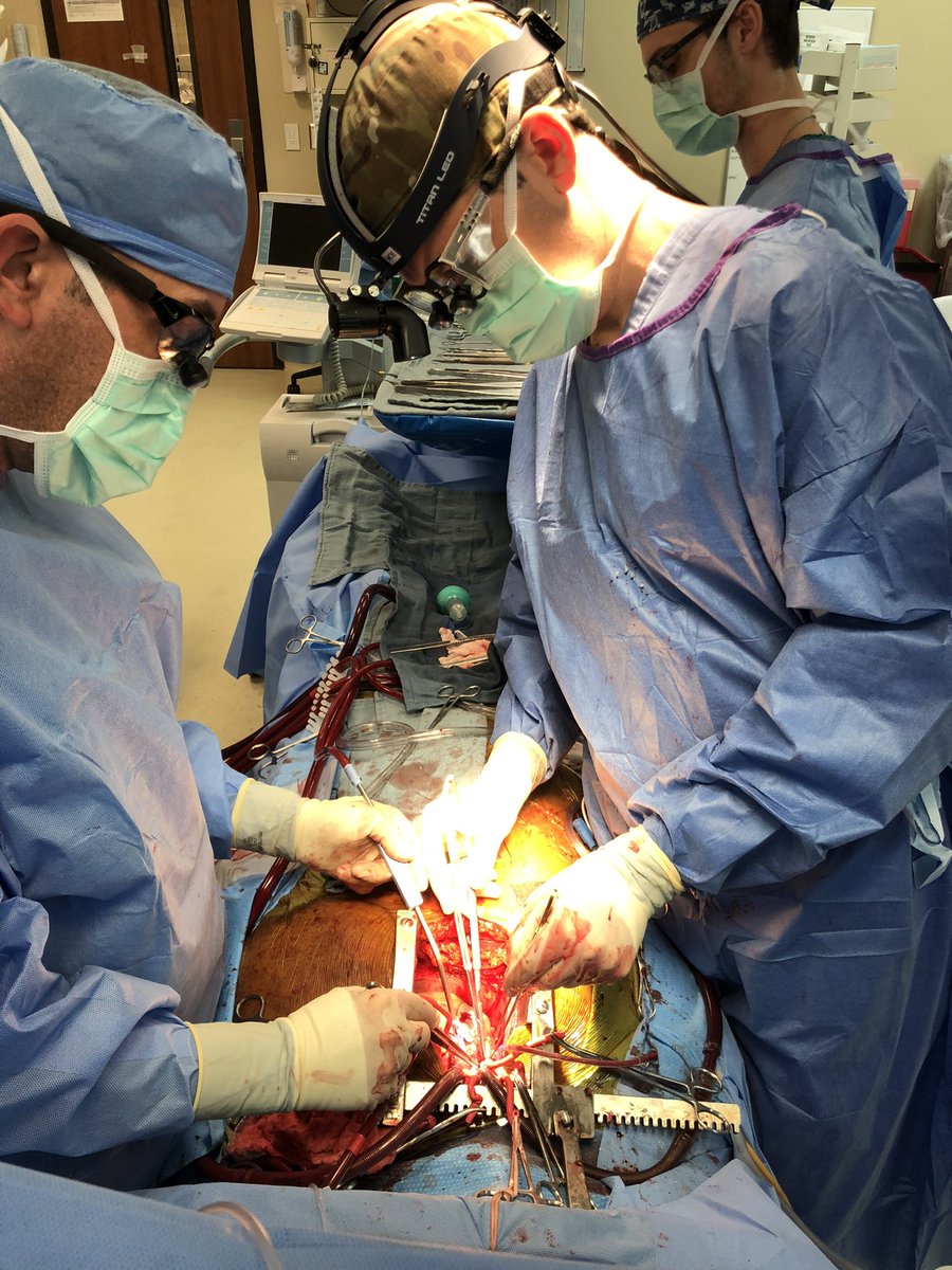 Another year in the books.  I’m grateful everyday for the opportunity to help change lives. Here, an empty pericardium and @VUMC_heart fellow <a href="/donaldmoe/">Moe MD</a> doing @VUMCTransplant 125th and final heart transplant for 2021. <a href="/AshShahMD/">Ashish Shah</a>