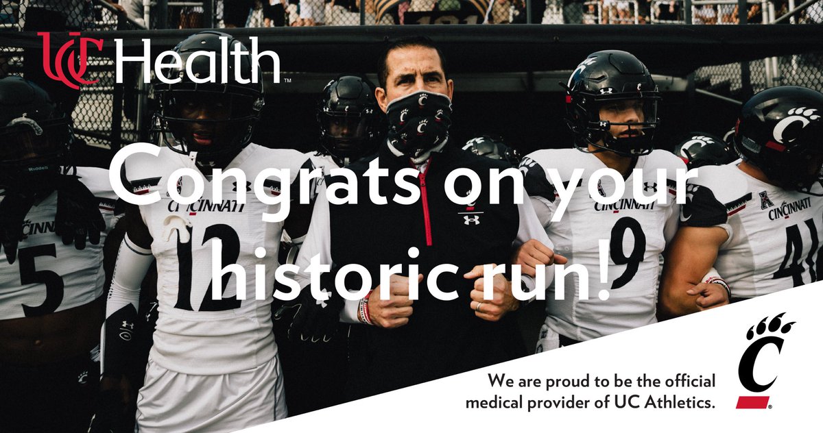 Congratulations, <a href="/GoBearcatsFB/">Cincinnati Football</a> for your historic run! Although we didn't see a victory today, this season has been something to celebrate. #HistoryHasBeenMade