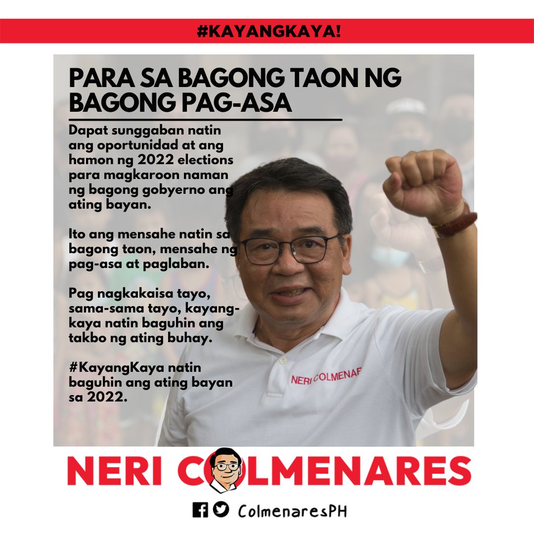 Neri Colmenares⚖️ #BayanMunaPartylist tweet media