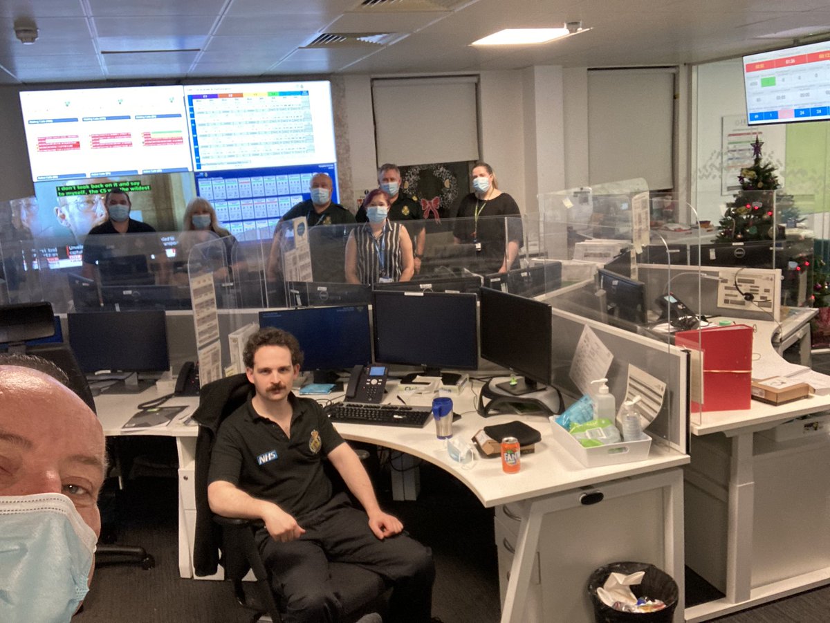 NWAmb_Steve's tweet photo. I never underestimate the commitment, loyalty and hard work the @NWAmbulance staff provide in ensuring we can deliver the best service across the region each and every day. Here’s one of our ‘engines’ - Team ROCC - Thank You 👍💚 #TeamROCC #HAPPYNEWYEAR2022 https://t.co/bVIL0A3mo5