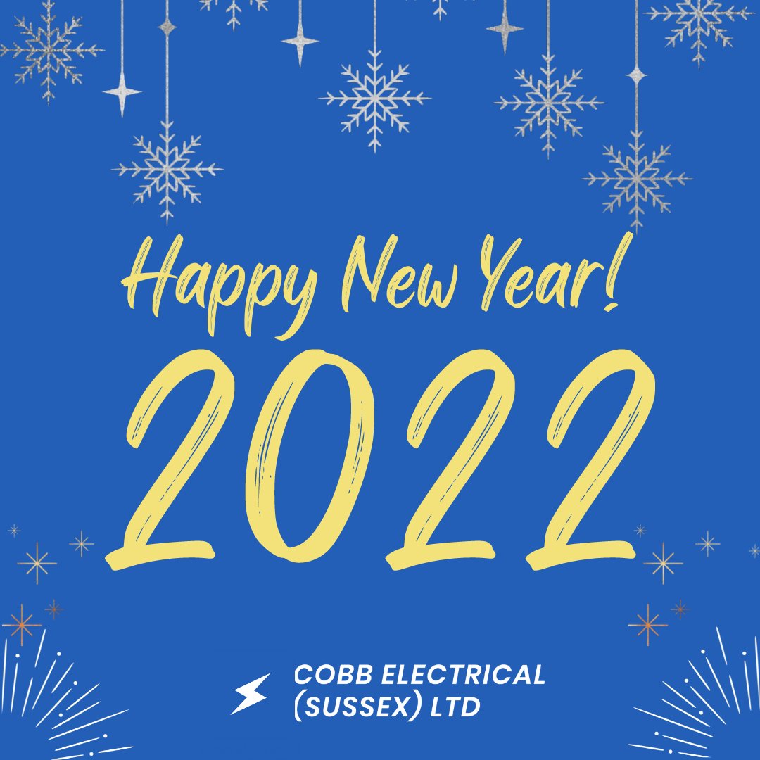 cobbelectrical's tweet photo. Happy new year! We hope you have a safe, happy 2022 🥳

- The Cobb team 💙

#happynewyear #2022 #nye https://t.co/pGURaWj0at