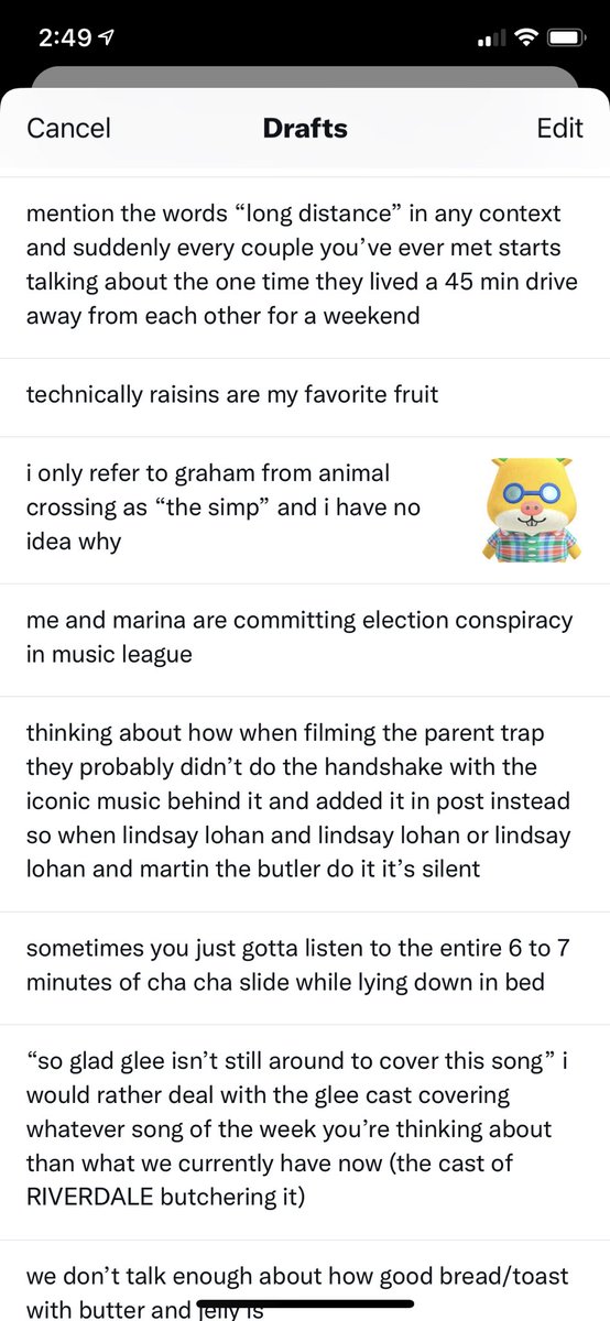 juliabananas's tweet photo. 2021 Twitter Drafts (Julia’s Version) (From The Vault) https://t.co/ozjU0ITmhB