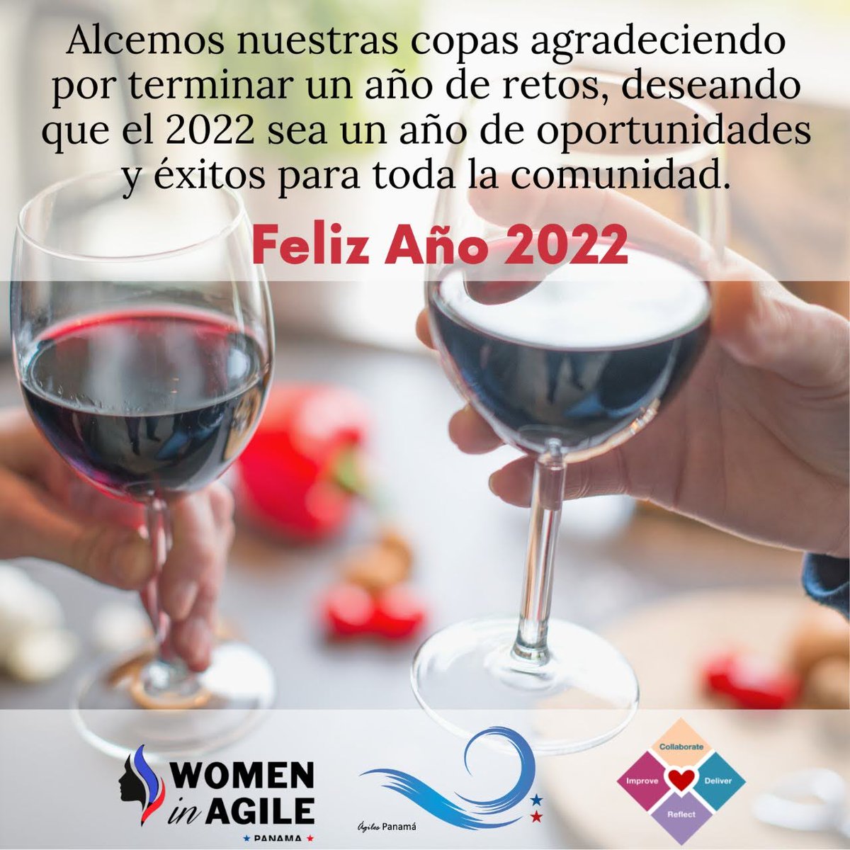 Agiles Panamá y sus comunidades hermanas Women In Agile Panamá y Heart of Agile Panamá, les desean un próspero 2022. #ʜᴀᴘᴘʏɴᴇᴡʏᴇᴀʀ2022 #AgilesPanamá #WomenInAgilePanamá #WIAPanamá #HoAPanamá