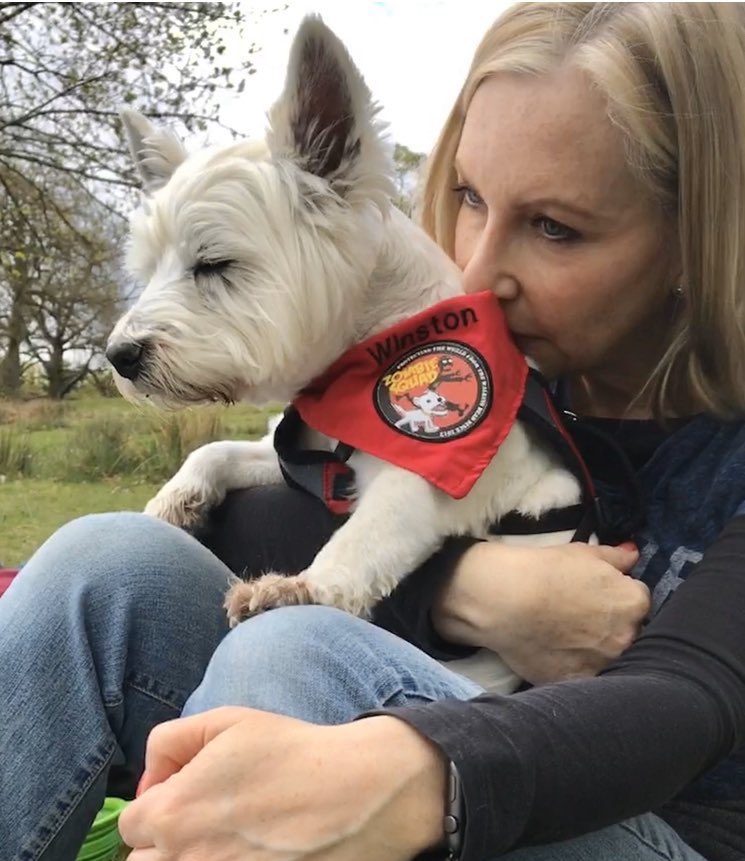 DogDazeUK's tweet photo. @JazzandRosa1 @MadSCWT @ZombieSquadHQ Heerz #BraveWinston wiv de wunnerful #Mumz. โฅ๏ธ#ZSHQ @BraveWinston https://t.co/n66ZBXx9Rk