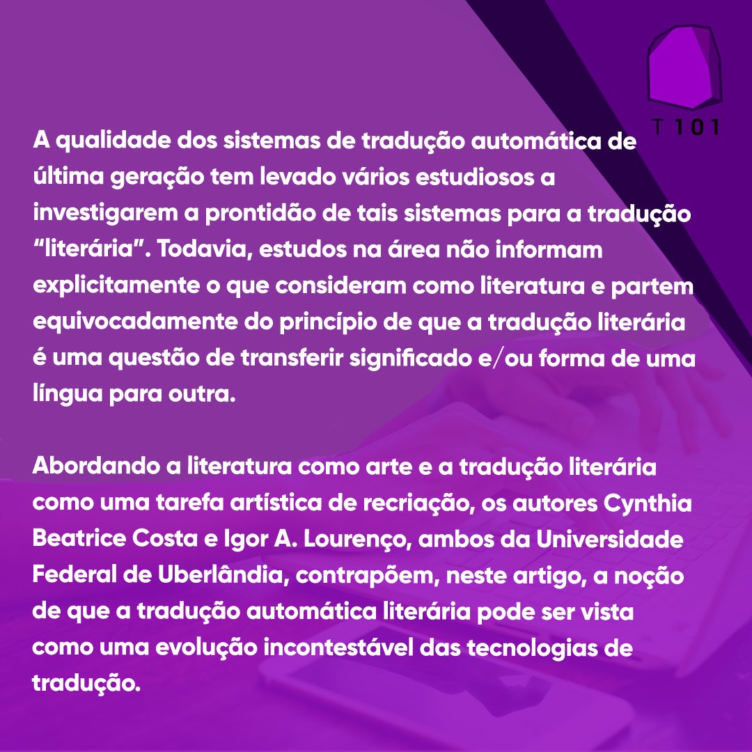 xltors101's tweet photo. RETROSPECTIVA 2021:
Texto na imagem.
https://t.co/eap2wFcutJ
#traducao #traducaoautomatica #traducaoliteraria #xl8 https://t.co/Vqy2Uej55G