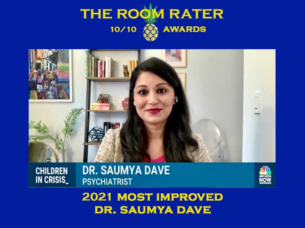 The 2021 Room Rater Award for Most Improved is <a href="/SaumyaJDave/">Saumya Dave</a>.