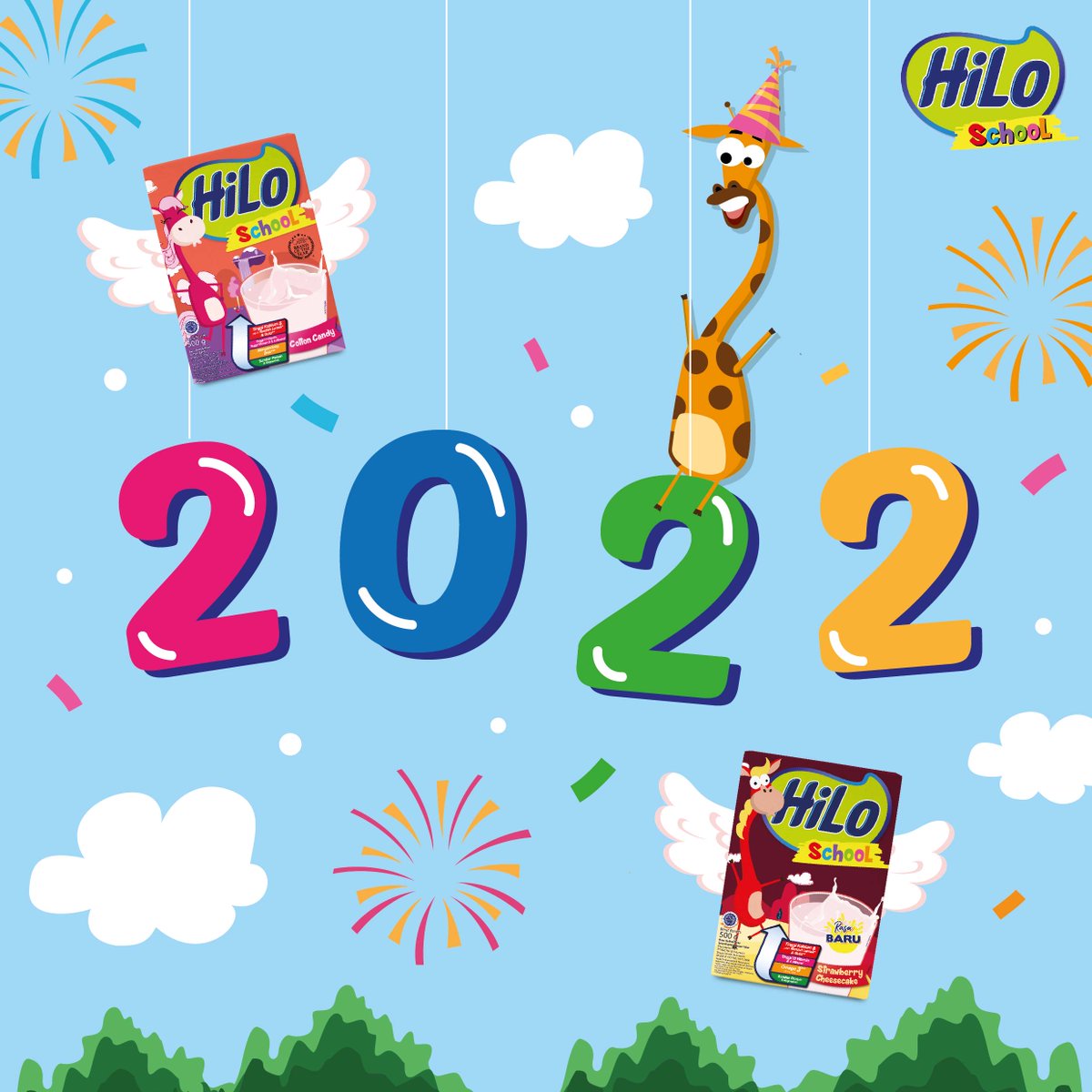hilo_school's tweet photo. Selamat menyambut Tahun Baru, teman-teman. Tahun baru, semakin rajin minum susu dan bantu Mama yaaa. 💚💚💚 https://t.co/Q6GTumFLFg