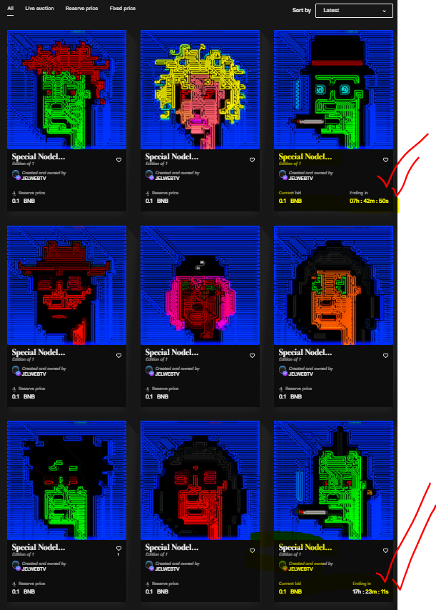 jelwebtv's tweet photo. Two pieces of the #nodelpunks are on the live auction!
happy collecting
https://t.co/Tk2XL78yi8
#NFT #NFTCommunity #BNB @nftbmarket #nftcollector #NFTartist #NFTcollection https://t.co/L64PYFGBBt