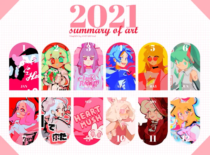 💗 2021 💕
thank you everyone for a wonderful year! it was a ride but we made it through (⸝⸝⸝'꒳`⸝⸝⸝)╯❣ #artsummary2021 