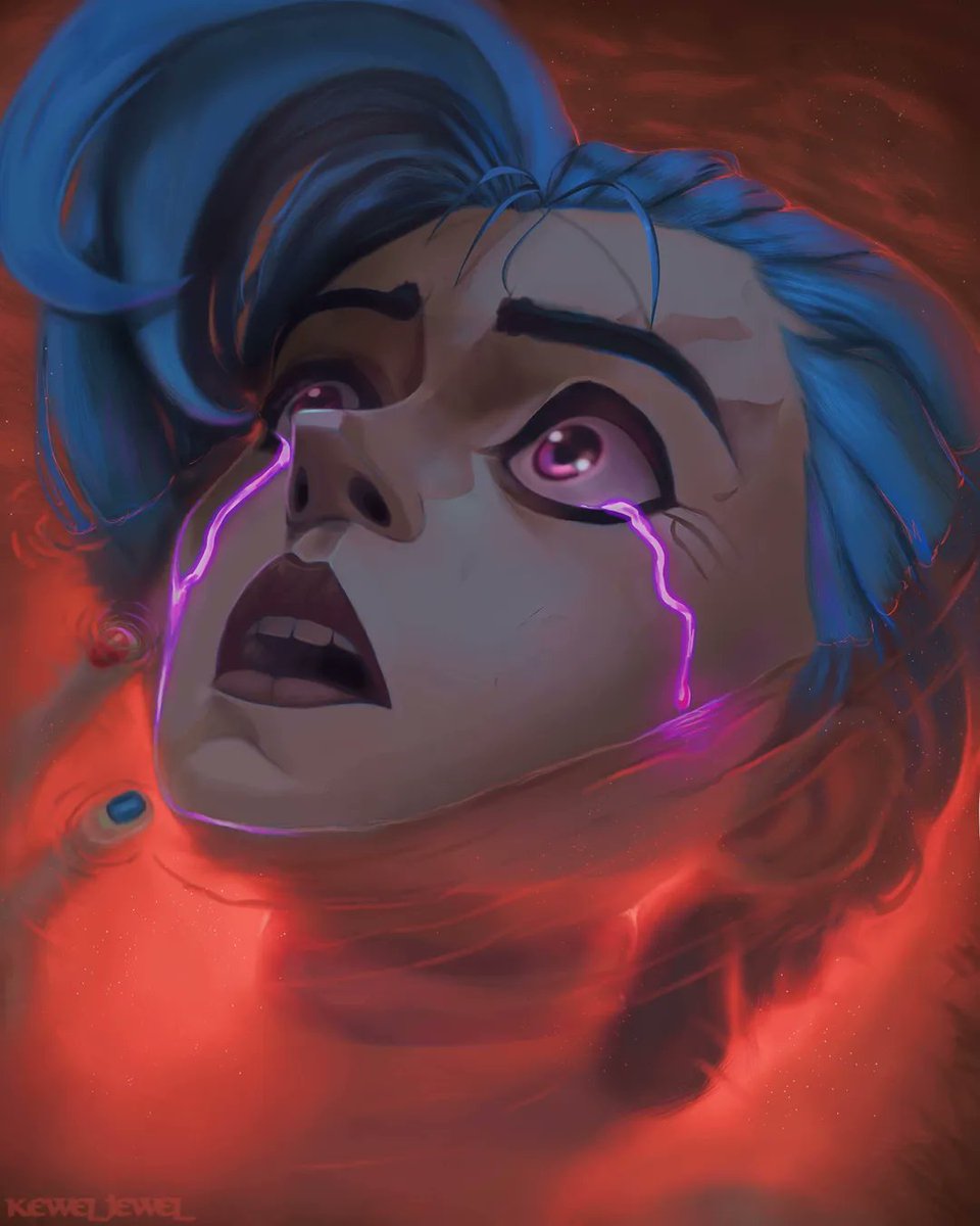lkeweljewell's tweet image. Final artwork of the year🌟

#jinxfanart #LeagueOfLegends #krita #digitalart