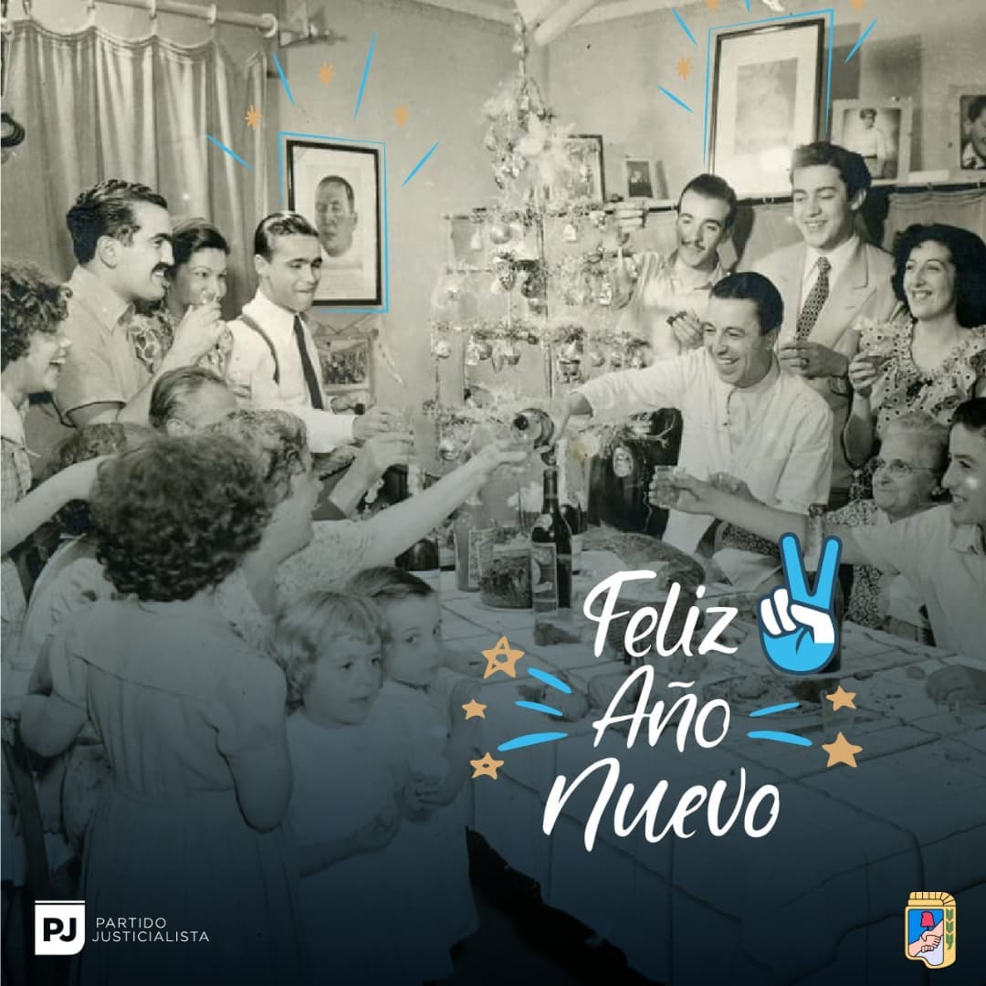 Feliz año nuevo para toda la familia Peronista, un año donde confirmamos que la salida es colectiva ✨

Brindamos por más igualdad, por más derechos conquistados y por la felicidad de nuestro pueblo 🥂

#Feliz2022
#FelizAñoNuevo✌️♥️
