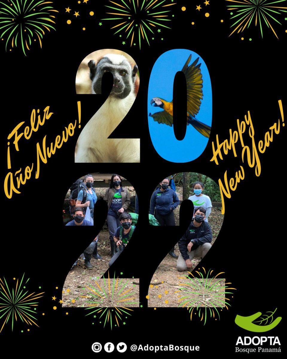 adoptabosque's tweet photo. De parte de todo el #TeamADOPTA (Voluntarios, Guardabosques, Investigadores asociados y patrocinadores)
¡les deseamos Feliz Año Nuevo!
Esperamos continuar trabajando e innovando por un Ambiente más Sano en el 2022
#yoAdoptoBosque
#HappyNewYear
#BonneAnnée
📷 @Peter_Houlihan https://t.co/vVBc4XiTZy