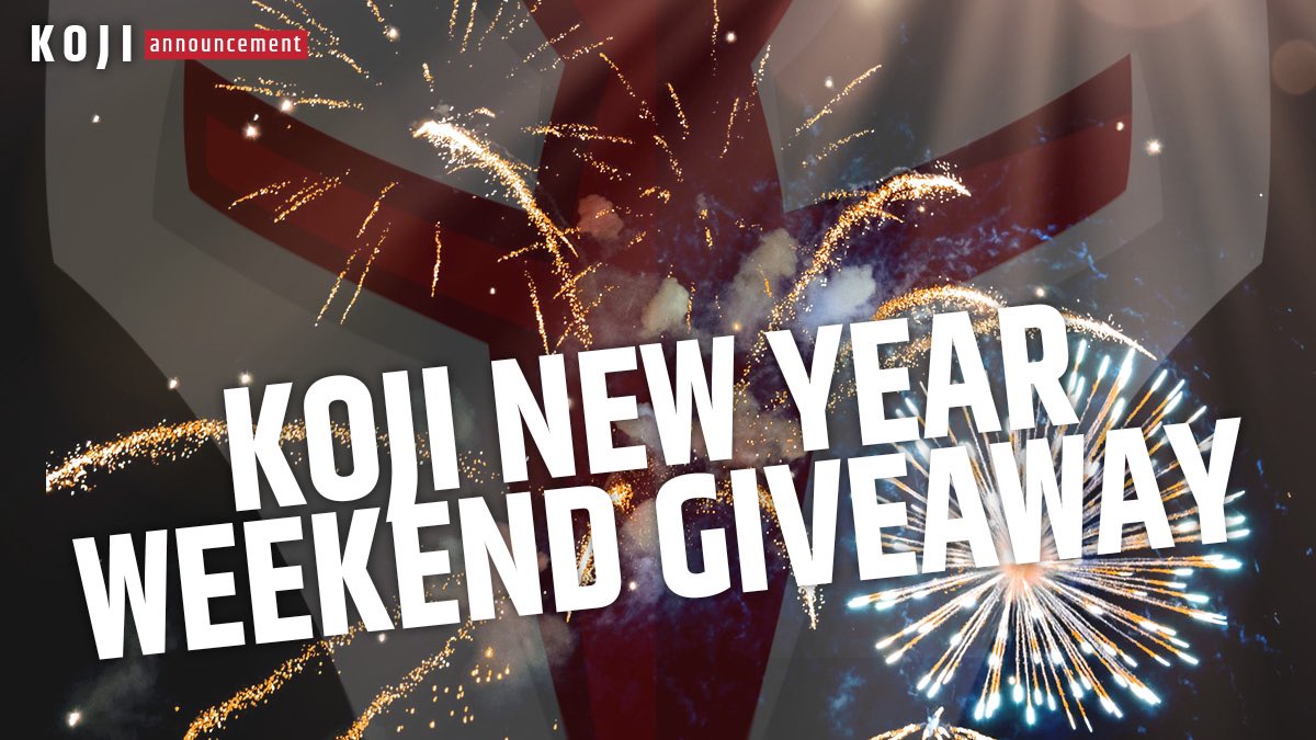 kojiearth's tweet photo. $KOJI, let’s kick off 2022!! 🎉🎊 

Competition: 2 x 1 BNB prizes in KOJI + 1 BNB dividends to be shared to all! 

Throughout New Year Weekend! Grab your $KOJI now! 

Info: https://t.co/ho745sKuNU

2022 - $KOJI Rises!! 

#BSC #NFT #Giveaway #Crypto #2022NewYear https://t.co/shOoCfeWSr