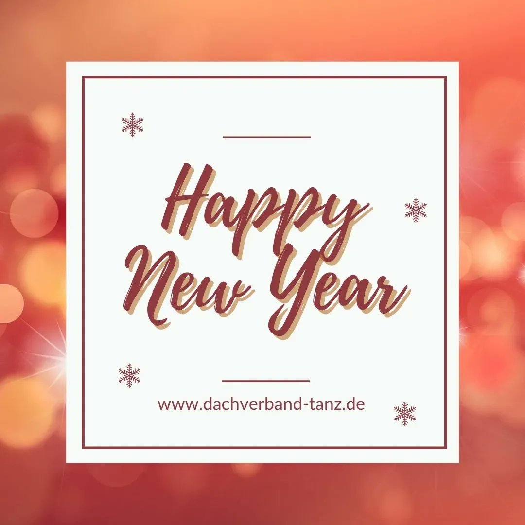 Das Team des Dachverband Tanz Deutschland bedankt sich bei allen Projektpartnern, Unterstützern und der gesamten Tanzszene für die Zusammenarbeit. Wir freuen uns auf die nächsten 365 Tage voller Tanz! 

Happy New Year 2022!

#dachverbandtanz #distanzen #deutschertanzpreis