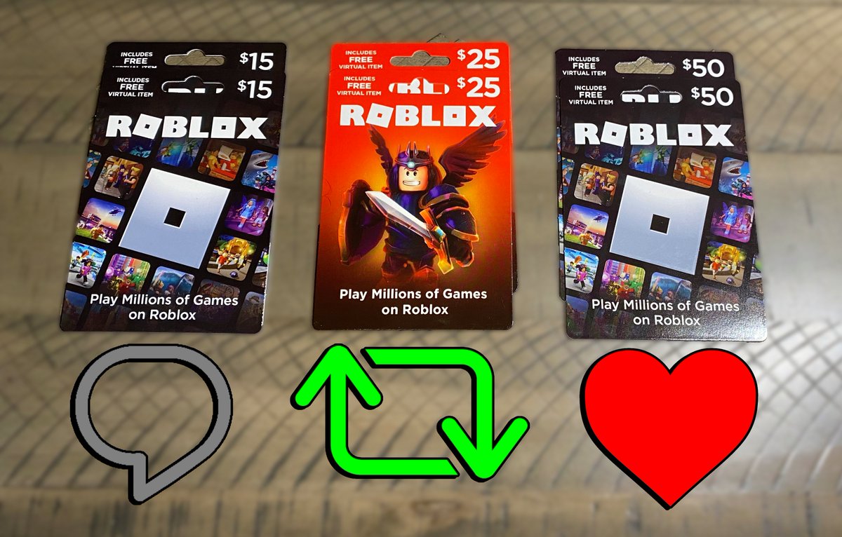 Model8197 on X: Who's ready to win a $25 Robux Card? ($2,500 Robux)   / X