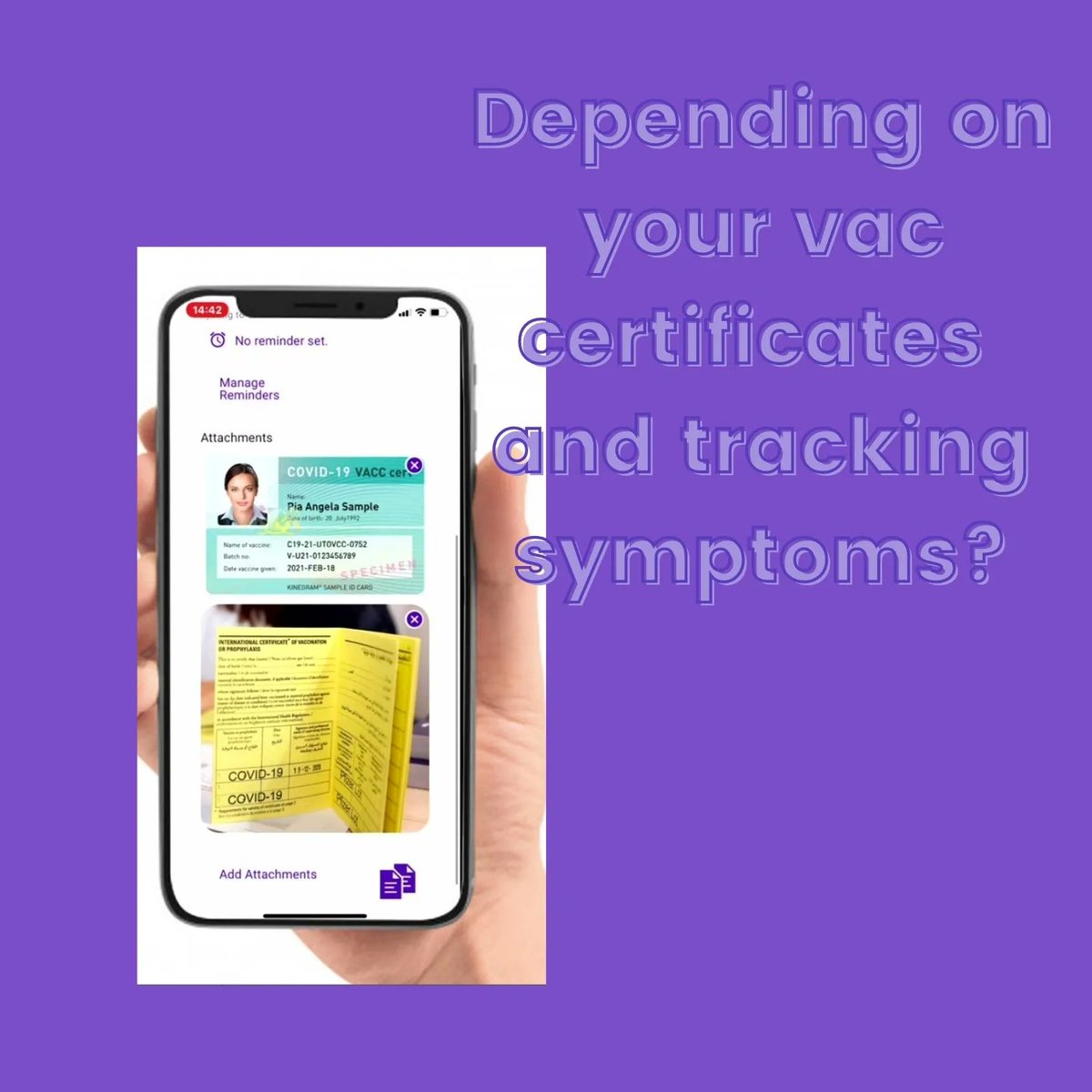We now live in a world where a lot things depend on our #testresults, #Vaccinations &amp; #Symptoms

Whether its a #PCR or a #RAT. Or whether you've had all the vaccinations and need a reminder for the booster.  You think you may have been exposed &amp; watching your  #dailycovidsymptoms