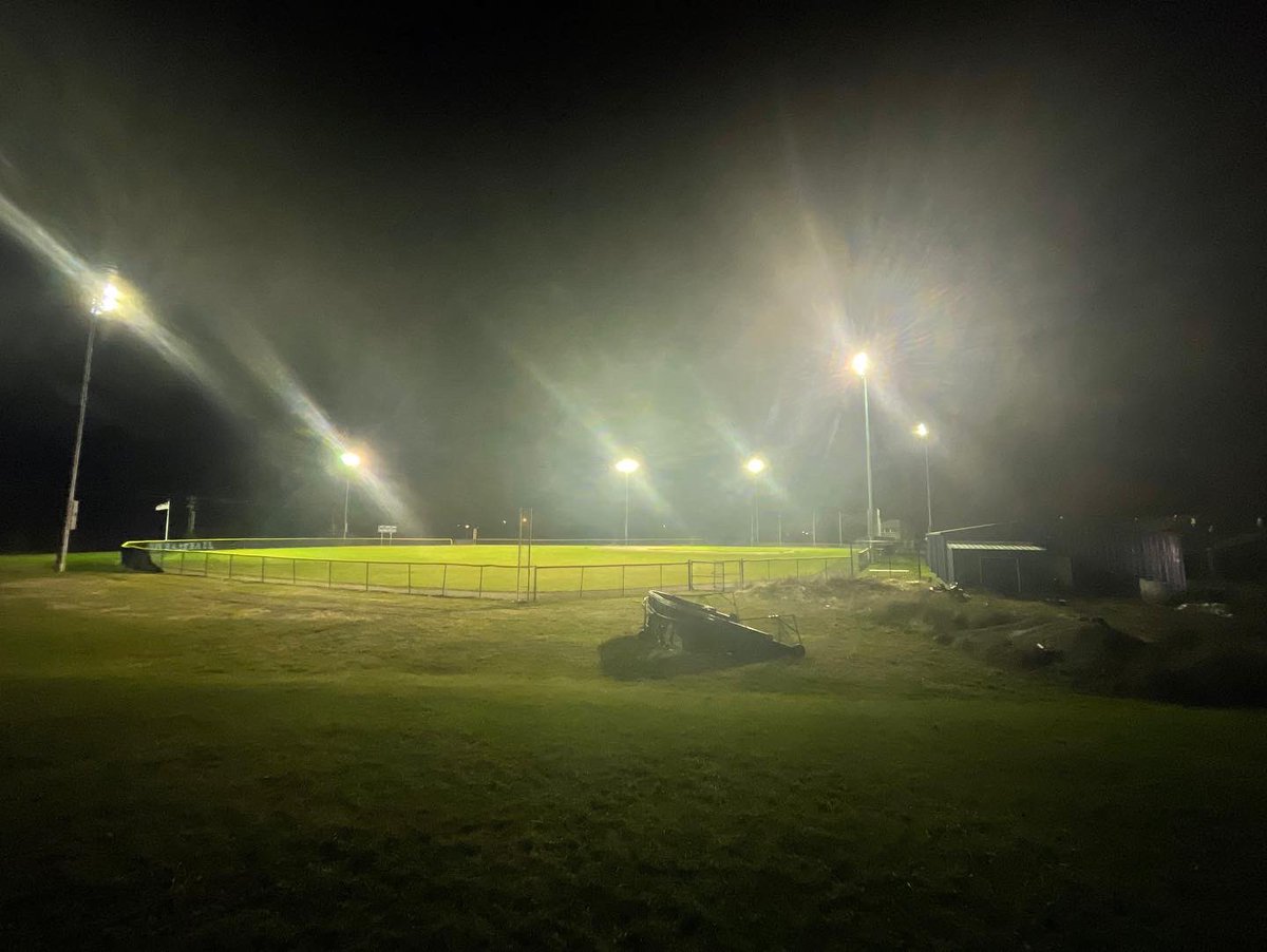 Lighting up our field tonight for you, Coach. The lessons learned here were not all about baseball and they will carry on beyond the fences.