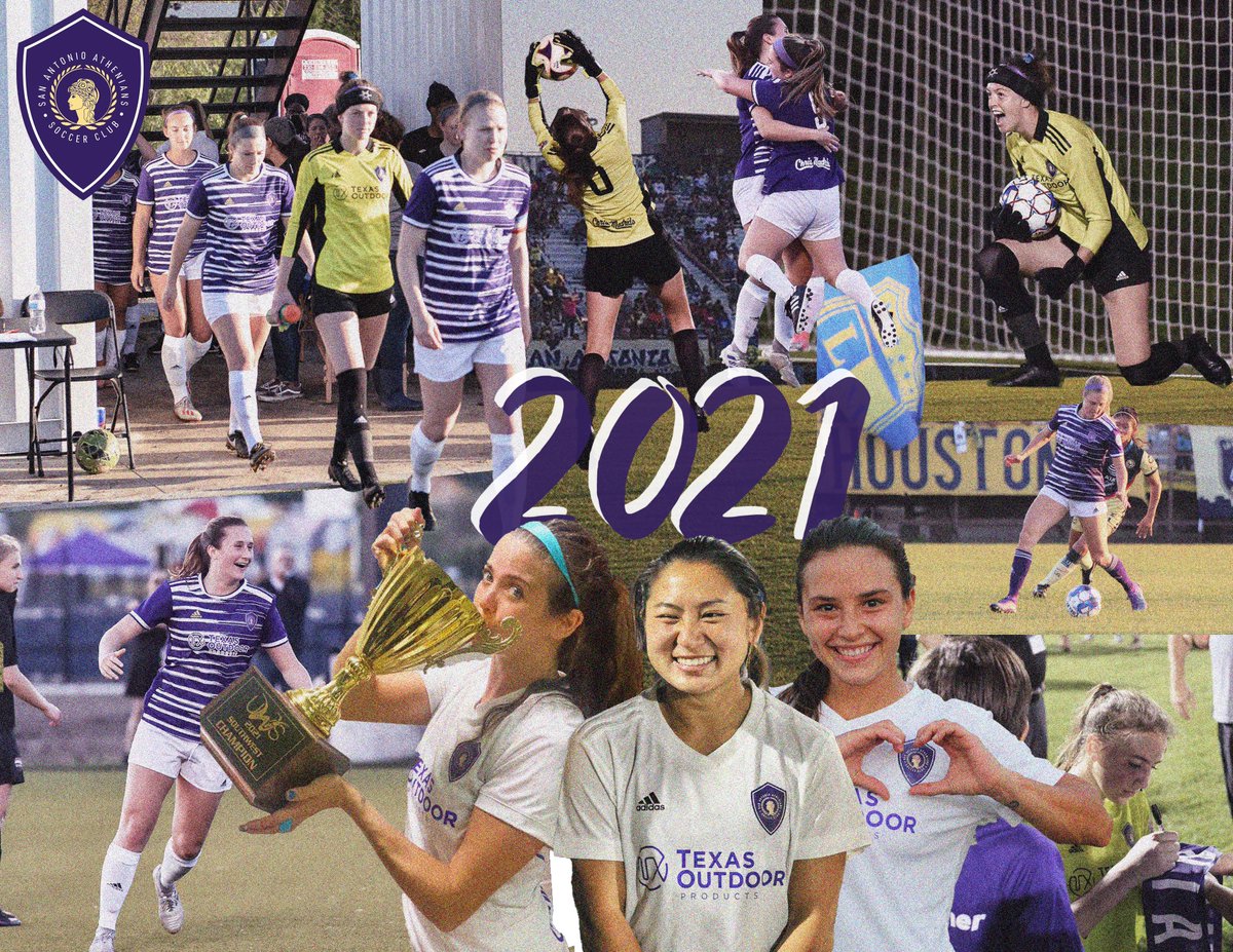 SA_Athenians's tweet photo. #AthenaFamily, here's to a historic 2021! 🥂

- New ownership and new home at @SoccerCentralSA 🏟️ 
-First ever @UWSSoccer Regional Championship and National Tournament appearance 🏆
-Founded the #AtheniansNext program to invest in the next generation 💜

Onwards and Upwards! 🚀 https://t.co/DSKNIHuo3D
