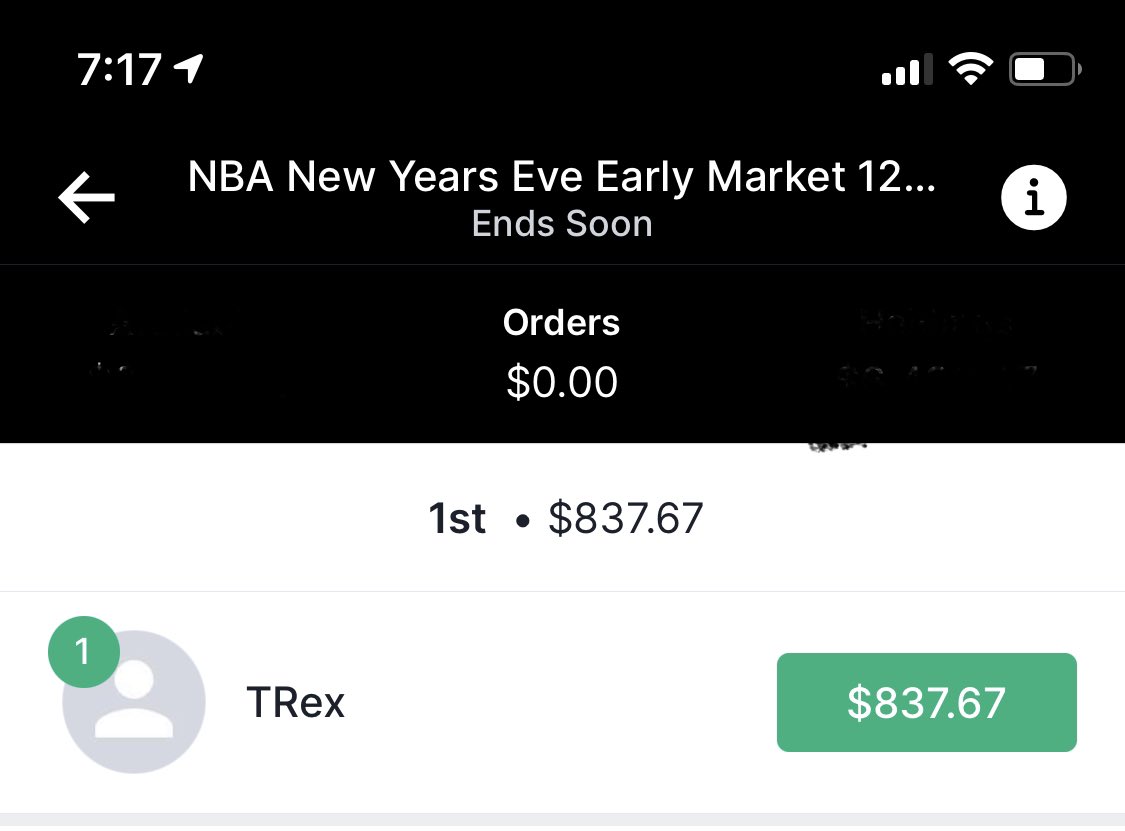 TrexOnJockMKT's tweet photo. A great start to end the @jockmkt year - after the early NBA slate, it’s just me at my regular table

#dfs #karmanation #nba #goat @DFS_Karma @RosterWatch @SiriusXMFantasy https://t.co/AgIpfHVlIp