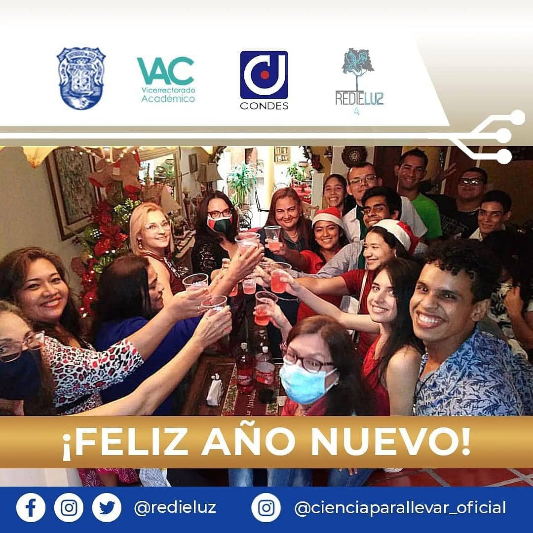 Desde la Red de Investigación Estudiantil de la Universidad del Zulia (REDIELUZ) y el Consejo de Desarrollo Científico, Humanístico y Tecnológico de LUZ (CONDES), te deseamos un próspero año nuevo.