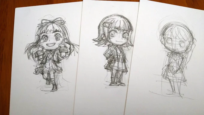 9人と、6人か。
いつ終わるかな。
#下描きだけは増えている 