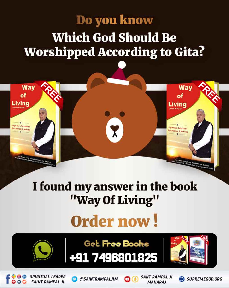 Bharat__Dass's tweet photo. #NewYear_NewWayOfLiving
If you want to start the New Year well, you must read the book The Way of Living. l
Sant Rampal Ji Maharaj https://t.co/r6wrjFi2gJ