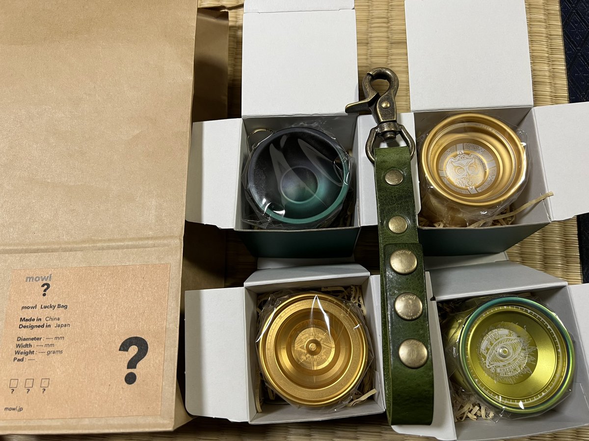 mowl福袋竹中身のご報告 1、SURVEILLANCE GOLD 2、M+ GOLD / MATT GOLD