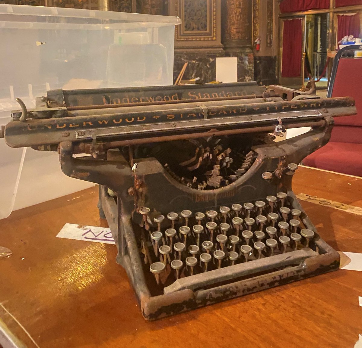 #2022 PREDICTION: A cordless, real-time, word processor &amp; printer in one will be the new thing. Actually, this is from the #LoewsJersey archive. See more &amp; catch up w' #FOL @ buff.ly/3e6sXWT . U can even get a last minute tax deduction. #NewYears #movies #film #historic
