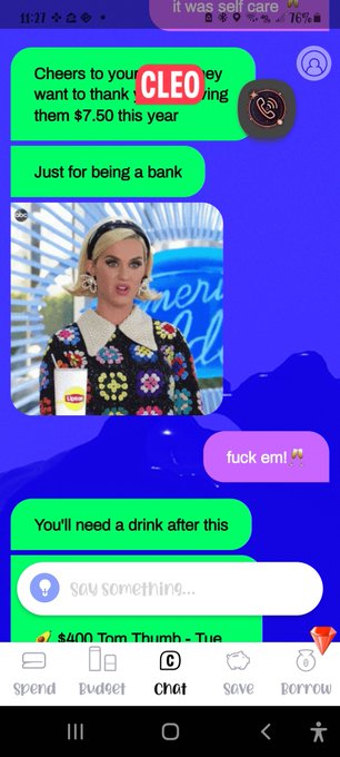 I gotta do better next year ! Cleo helps me out you should try it out  #meet_cleo https://t.co/RlUth<a href="/tag/meet_cleo"class="tags"><span>#meet_cleo</span></a>