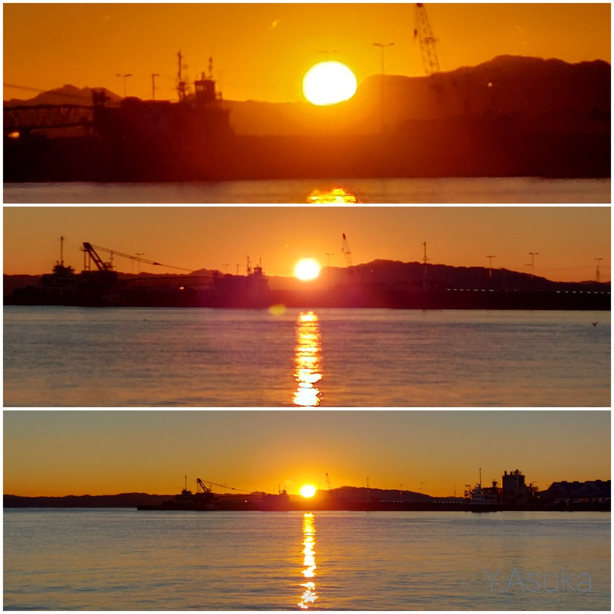 yumeasutw's tweet photo. 🎍謹賀新年🎍
今年もどうぞ宜しくお願い致します🙇♀️
#初日の出 🌅を眺め
清々しい #元旦 を迎える事が出来ました。
建物に反射して太陽が2つに👀‼️
予想最高/最低気温🌡️7℃/-4℃
晴れ☀️
午後は西風が吹き寒そう🌬️➰➰😖
#空の名前
#天気の図鑑
#マジックアワー
#サンロード
#a2022 #a0101 #a202201 https://t.co/M2vS3QSOeN