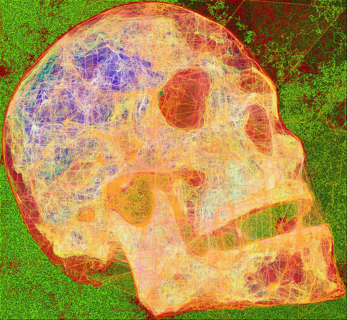 NKromsDavis's tweet photo. Graveyard Selfies are modern memento moris -- each image is a colorful rendition of the same B&amp;W photograph. 

Dropped once a year. On Halloween, of course! 

https://t.co/hdRJ6C7Yob https://t.co/Oyt4Ms5v4z