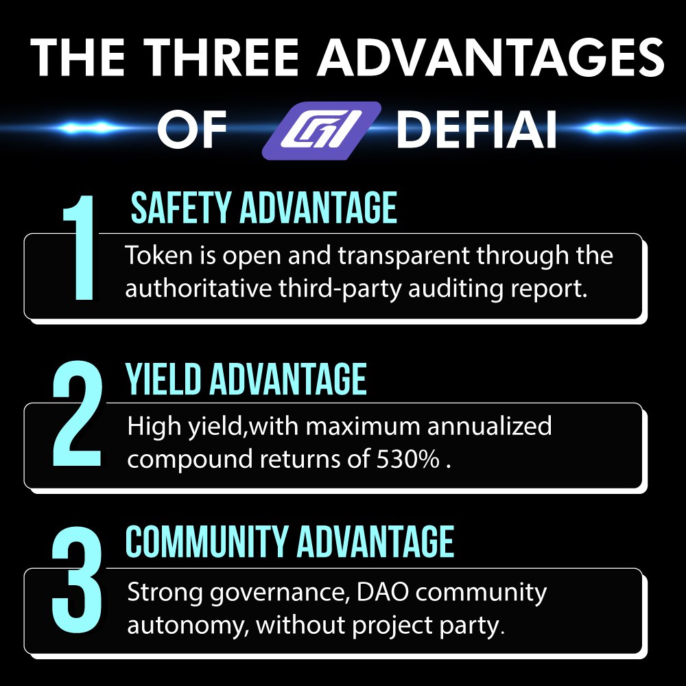 DeFiAiOfficial's tweet photo. Here are the 3 largest functions of DeFiAi 🚀
Head over our website to know more about us
👉 https://t.co/RxZgUw2yWw
#defi #finance #whatisdefi https://t.co/tJ0i6jRB9x