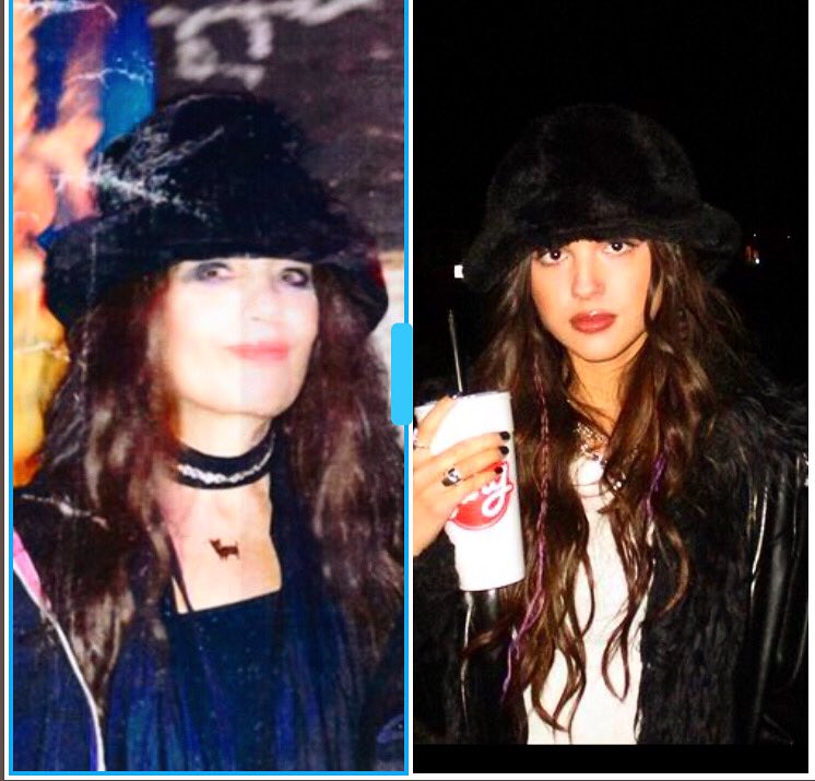 RewStarr's tweet photo. @oliviarodrigo is my #doppleganger we should definitely cover each other’s songs!!! #singersongwriter #furhat #twins #OliviaRodrigo #rewstarr https://t.co/DLOlgyuOHL