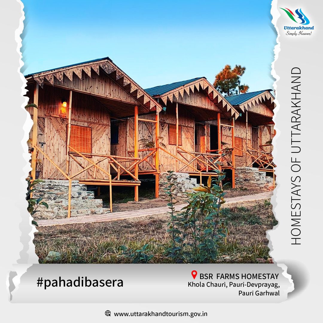 UTDBofficial's tweet photo. BSR farms offers enchanting views of the Himalayas from all its cottages—each made of bamboo, 23 sq metre in size, and complete with a balcony that lets you soak in the sights to the fullest!
#uttarakhandtourism #pahadibasera #exploreuttarakhand #homestays #exploreculture #travel https://t.co/SHlEIRSnKj
