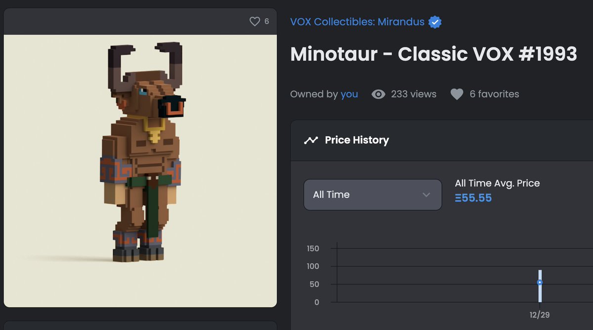 XetaDcl's tweet photo. Feeling minotaurishhhh.. Traded up my Bored Ape for a @GoGalaGames Mirandus Vox Minotaur >;) https://t.co/CVcvO7kOy0