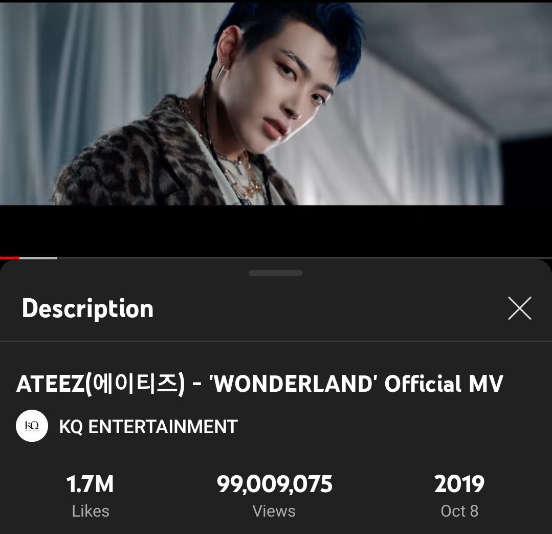 AtinyNetwork's tweet photo. Wonderland has just reached 99M! 🔥
Join us in getting Wonderland to 100M. We're almost there! 가자!! 🔥🏴‍☠️

#에이티즈_첫1억뷰_선물
#Wonderlandto100M
#Wonderland 
#ATEEZ #에이티즈 @ATEEZofficial https://t.co/jKy8Oul5K0