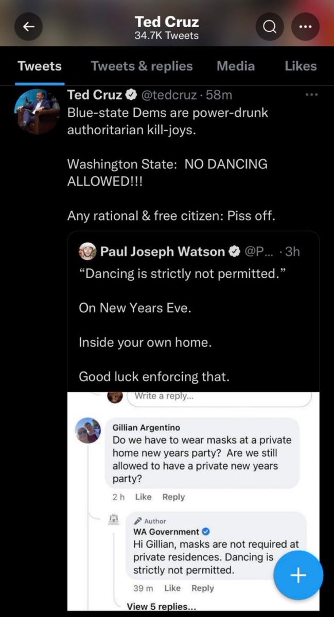 raghushastry's tweet photo. Sneaky @tedcruz, dancing is allowed in Cancun though! https://t.co/wkuUwmGJy8