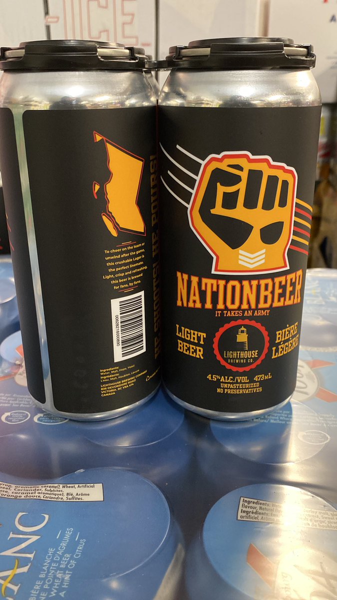 dfovancouver's tweet photo. GAME DAY BEERS!
Find NATIONBEER by @LighthouseBeer in Retail Liquor Store locations across BC!
If your local store doesn’t carry it, ask them to bring it in.
#nationbeer #ittakesanarmy #heshootshepours #lighthousebrewing #victoria #yvr #britishcolumbia #craftbeer https://t.co/GppMcgwI1m