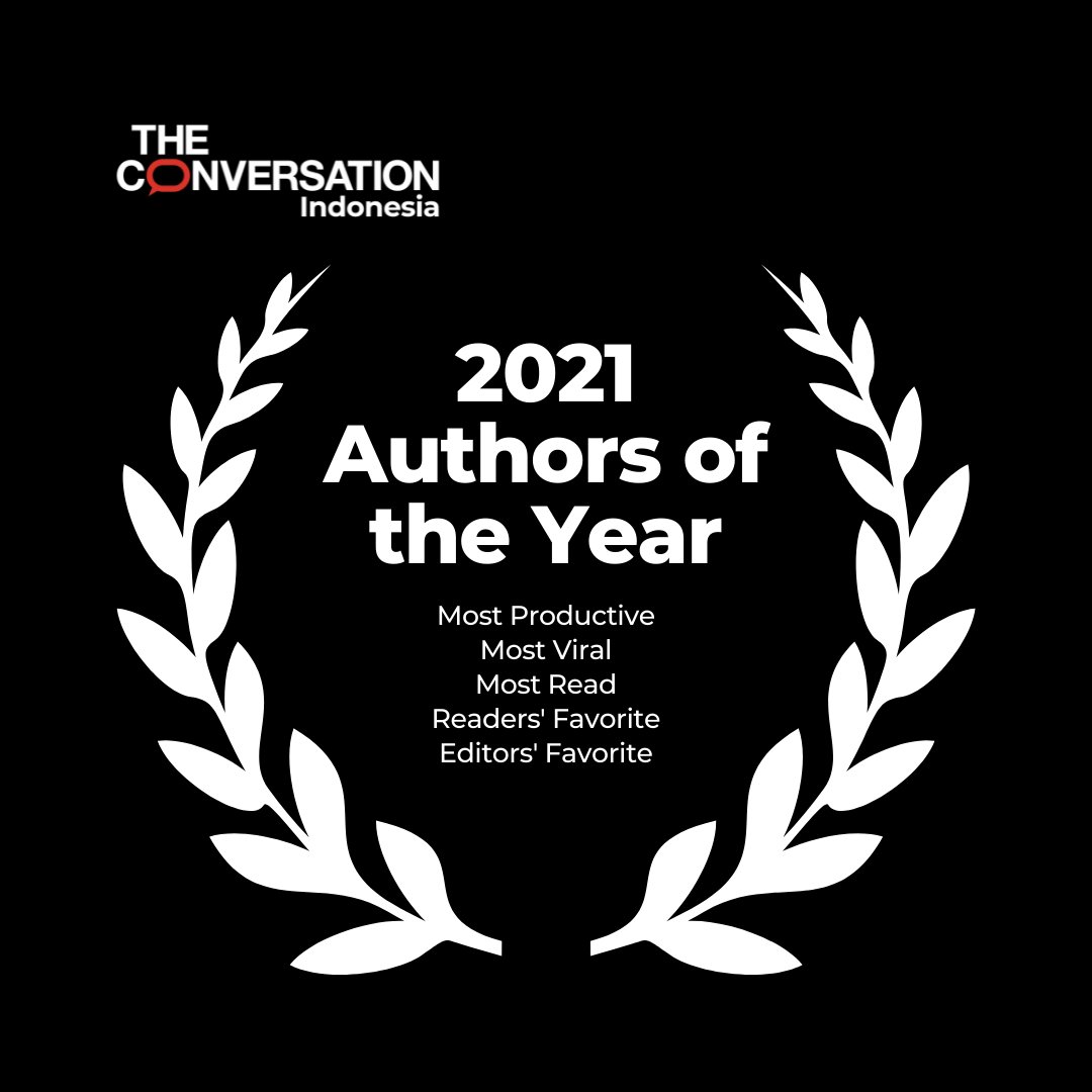 ConversationIDN's tweet photo. Lebih dari 100 akademisi dan peneliti telah berkontribusi pemikirannya melalui artikel-artikel yang mereka buat di The Conversation Indonesia. 

Di postingan kali ini, kami dan para pembaca memilih beberapa penulis terbaik di The Conversation Indonesia selama 2021.

(A thread) https://t.co/It9Jf2pwFq