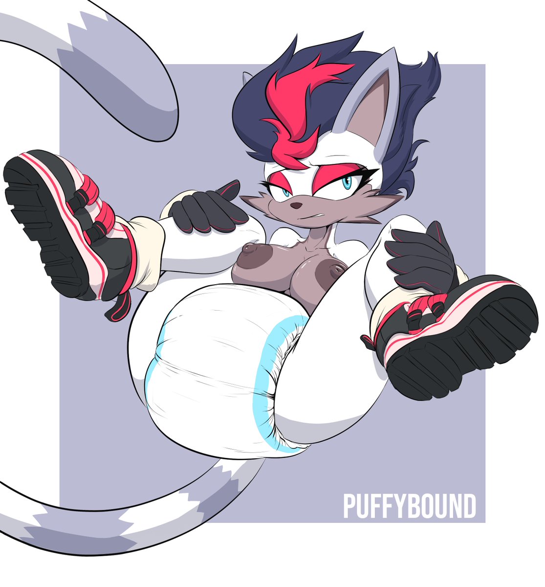 PuffyBound's tweet photo. First diaper sequence piece of Serene. #abdl #abdlart #sonicart #sonicoc https://t.co/htWnCWBc0p