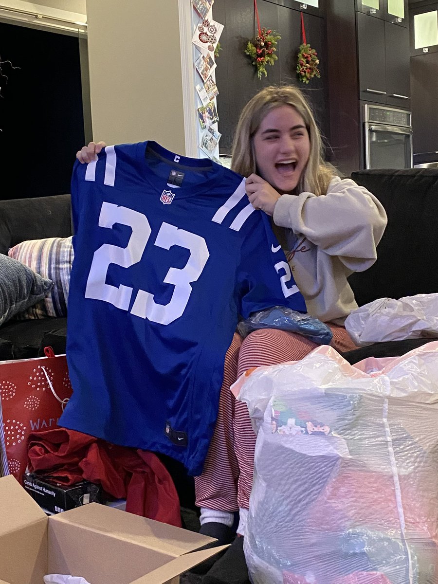 pure joy on December 25 when I opened a box and saw I got a <a href="/KennyKennyMoe3/">Kenny Moore II</a> jersey…now it just needs signed 😉😉