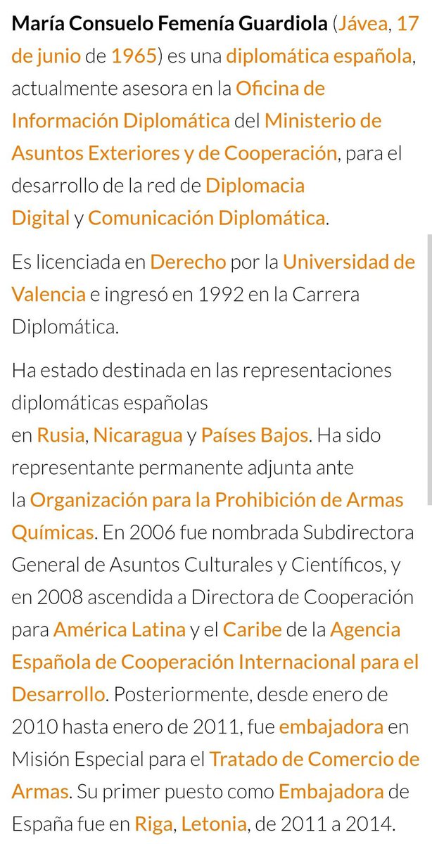 JuCodina's tweet photo. 30 años de experiencia como diplomática y en cooperación para que te mencionen como simple “mujer de”. https://t.co/35PzCtAptK