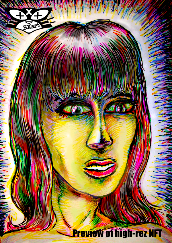 art_bronx's tweet photo. FIRST NFT DROP: RainChild Chlorine, a 1/1 digital original from the "Faces Looking at You" collection https://t.co/o6burKq7Uw #rarible #colorfulfaces #PFP #NFT #ArtNFT #NFTdrop #NFTcollector @rarible #buyNFT #NFTart #originalart #1of1 https://t.co/qHn6gmvDgQ